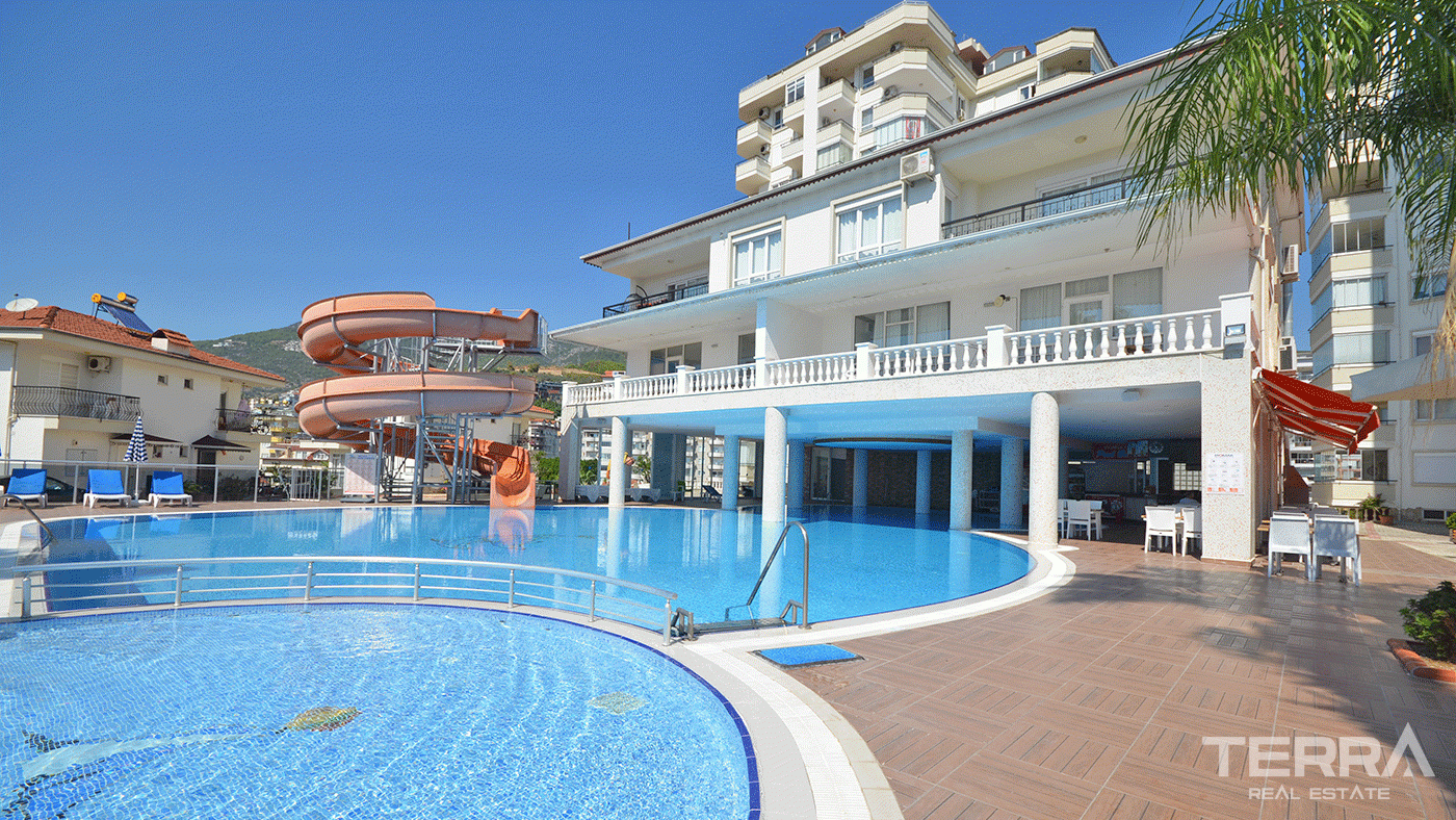 Apartament na sprzedaż w Utopia Residence, Alanya z widokiem na zamek i morze - 97745