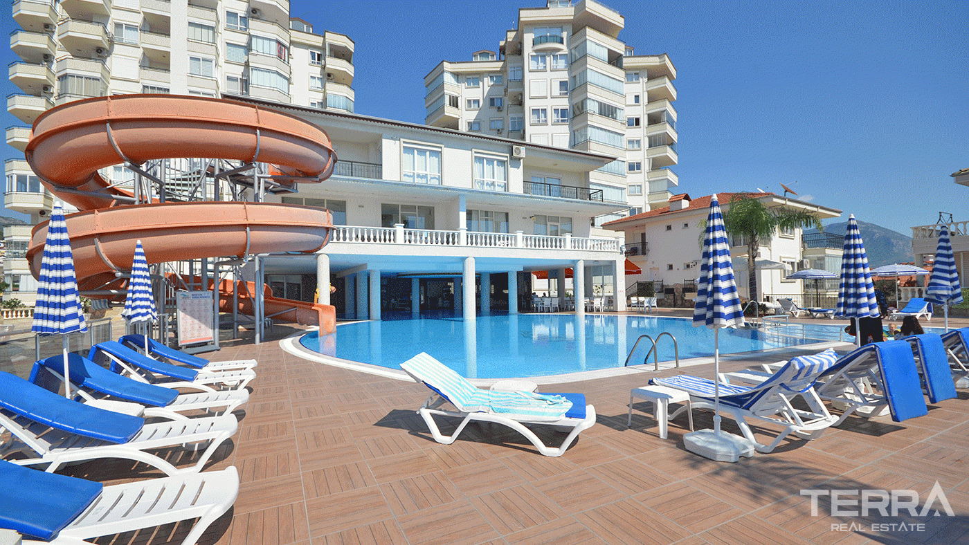 Apartament na sprzedaż w Utopia Residence, Alanya z widokiem na zamek i morze - 97747