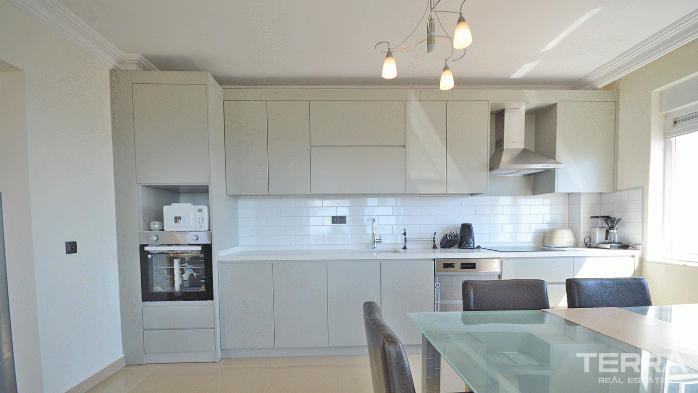 Apartament na sprzedaż w Utopia Residence, Alanya z widokiem na zamek i morze - 97754