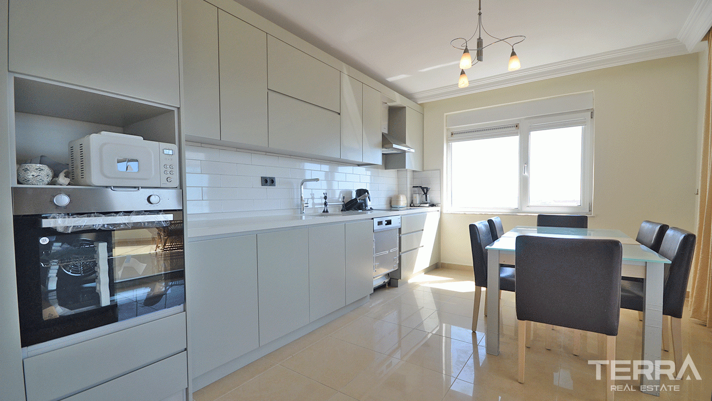 Apartament na sprzedaż w Utopia Residence, Alanya z widokiem na zamek i morze - 97755