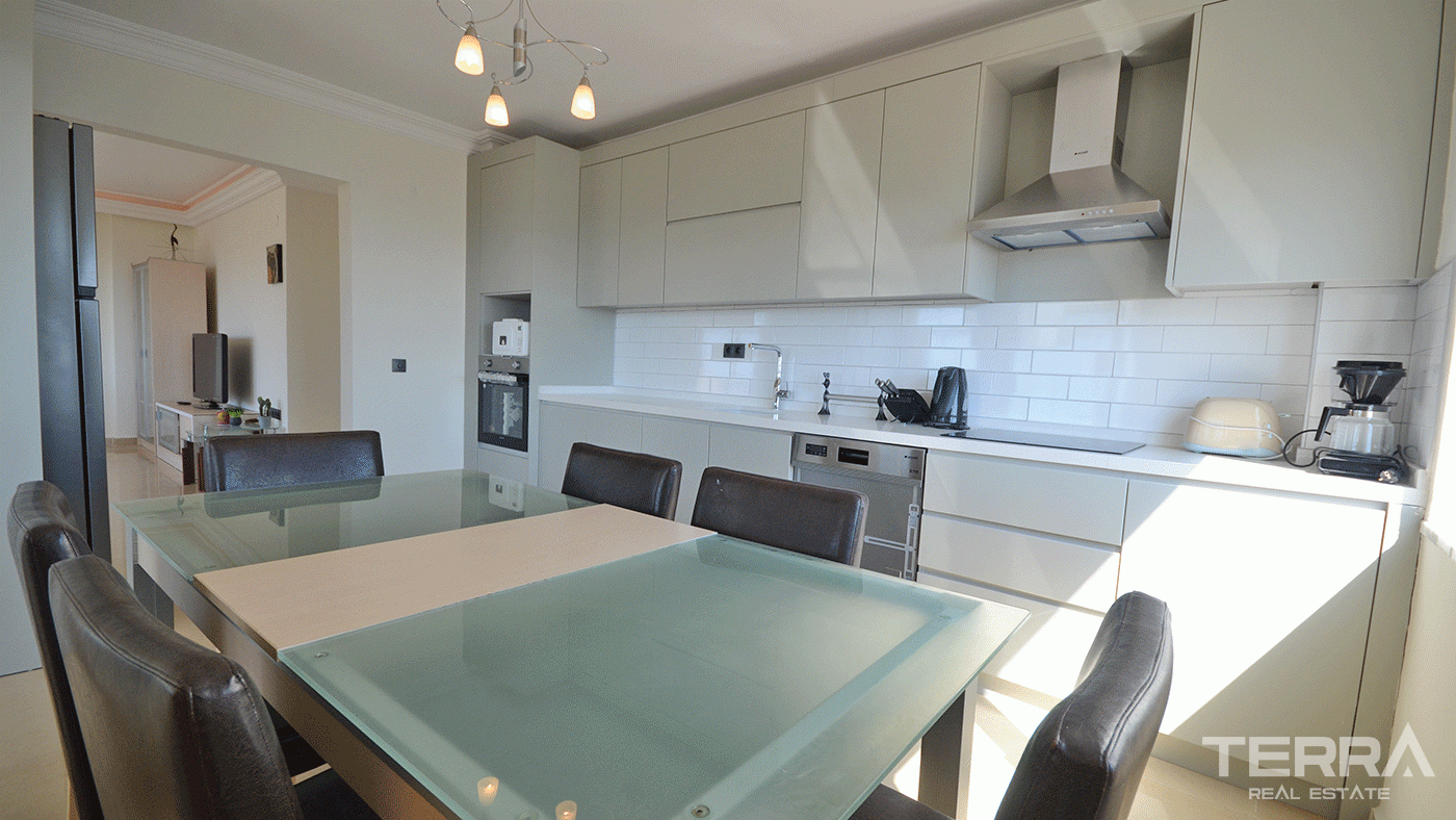 Apartament na sprzedaż w Utopia Residence, Alanya z widokiem na zamek i morze - 97756