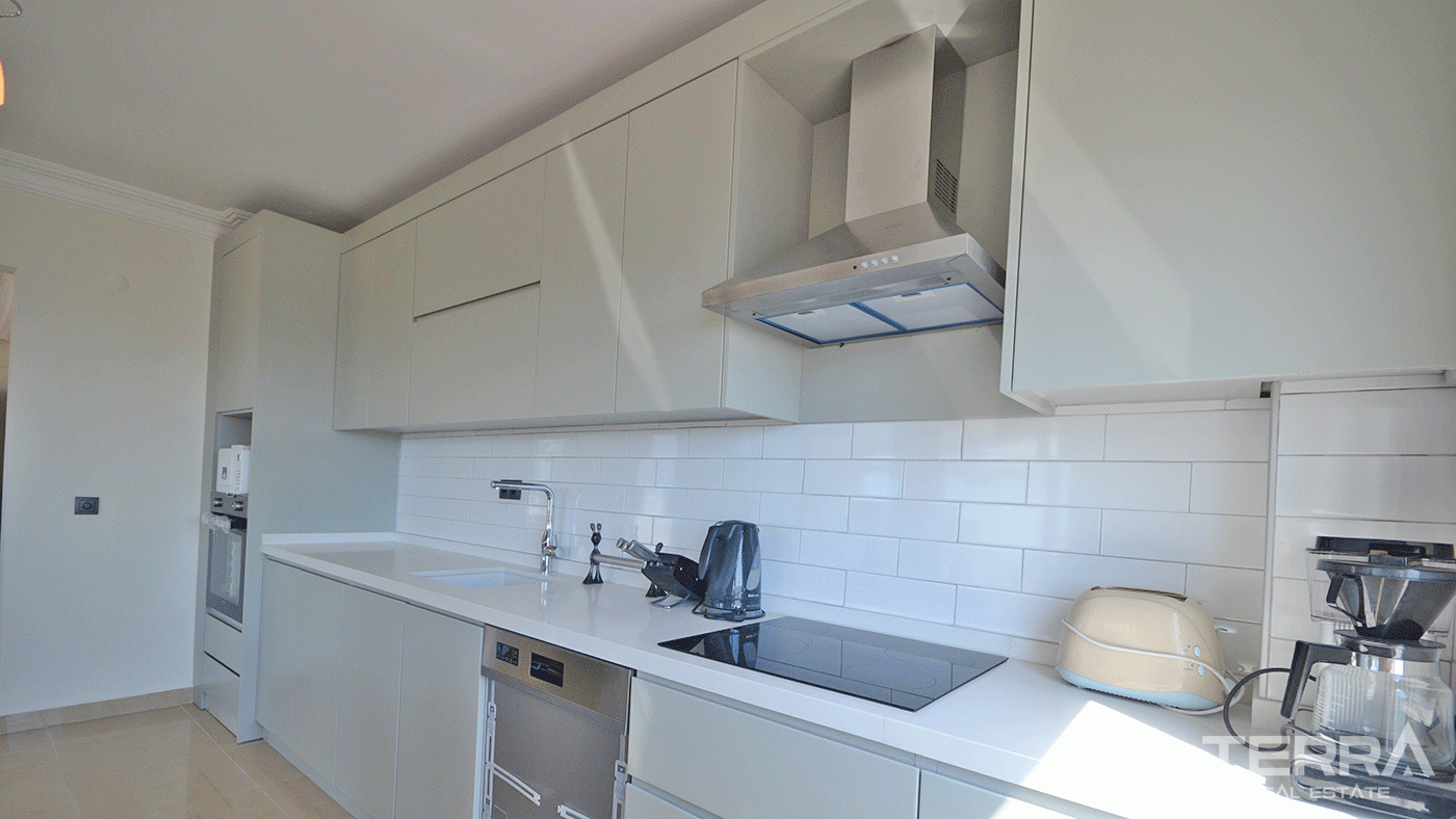 Apartament na sprzedaż w Utopia Residence, Alanya z widokiem na zamek i morze - 97757