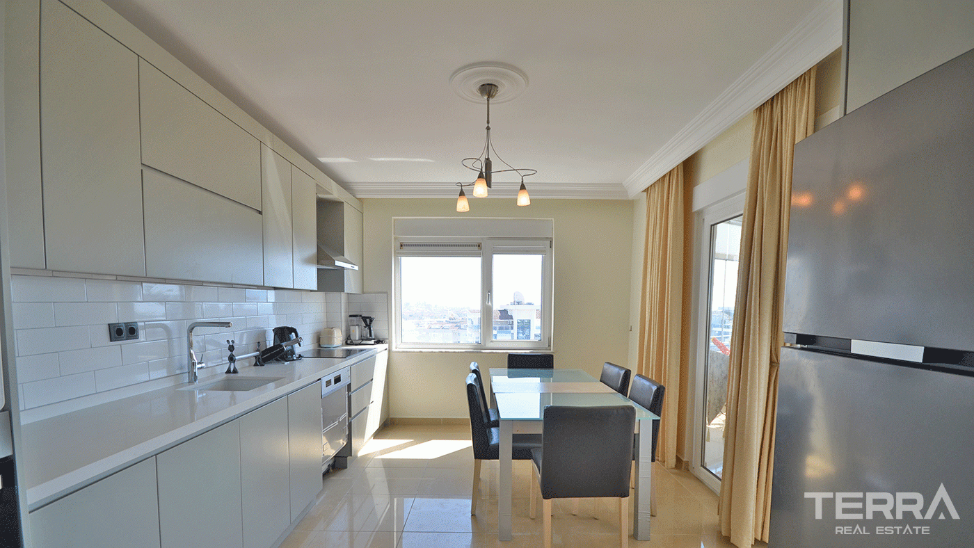 Apartament na sprzedaż w Utopia Residence, Alanya z widokiem na zamek i morze - 97758