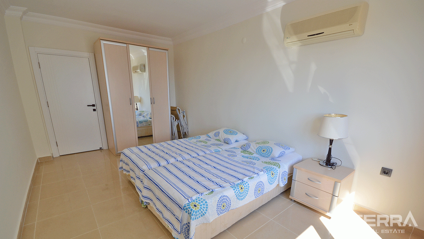 Apartament na sprzedaż w Utopia Residence, Alanya z widokiem na zamek i morze - 97762
