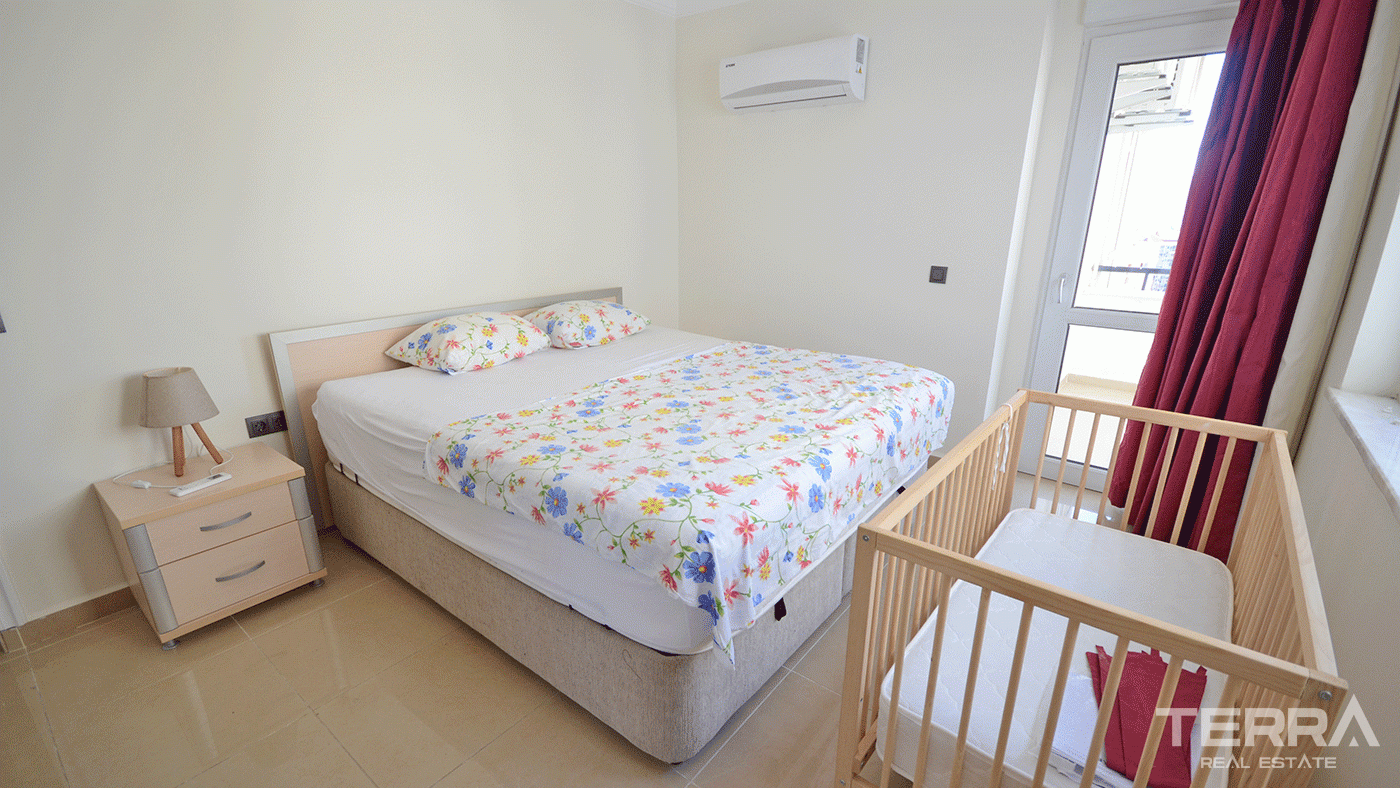 Apartament na sprzedaż w Utopia Residence, Alanya z widokiem na zamek i morze - 97764
