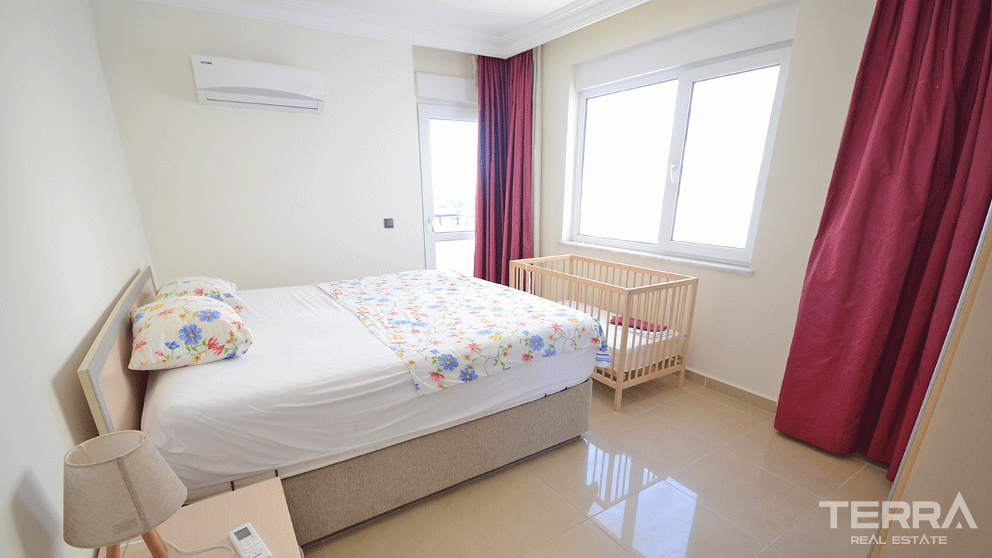 Apartament na sprzedaż w Utopia Residence, Alanya z widokiem na zamek i morze - 97765