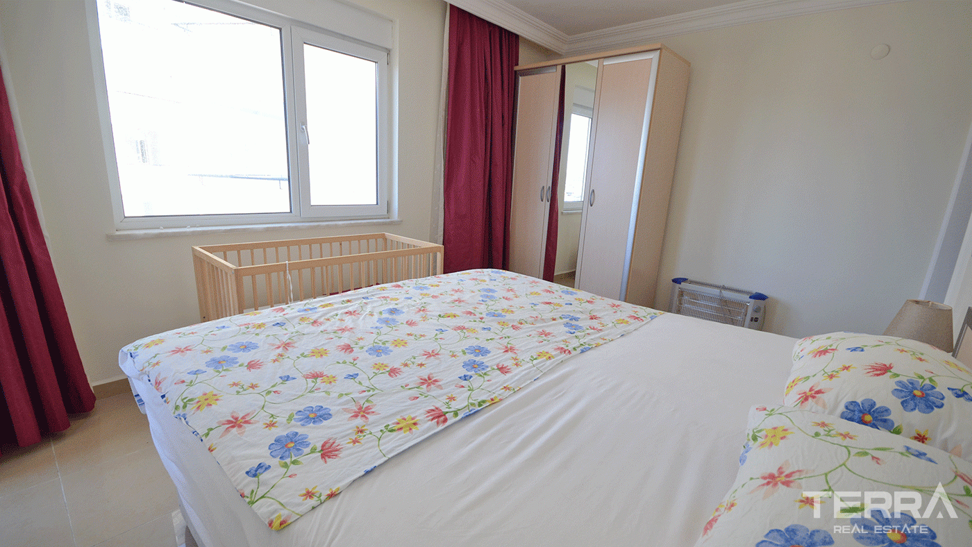 Apartament na sprzedaż w Utopia Residence, Alanya z widokiem na zamek i morze - 97766