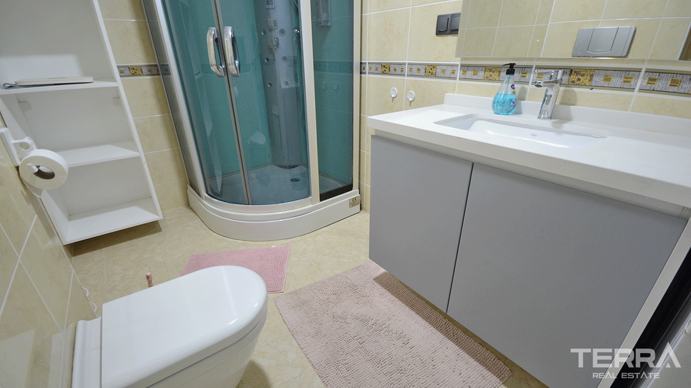 Apartament na sprzedaż w Utopia Residence, Alanya z widokiem na zamek i morze - 97768