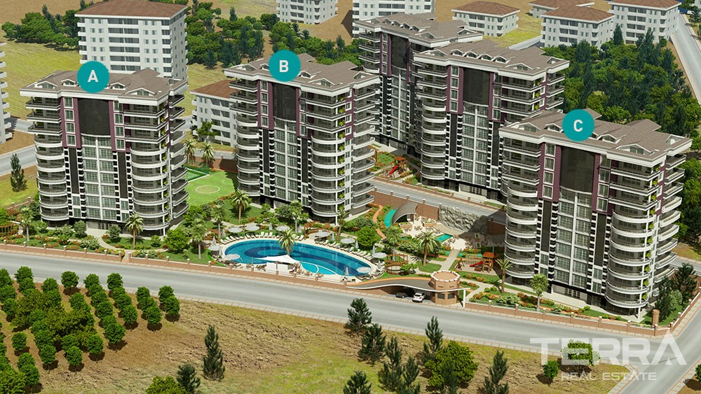 Geräumigen Apartments in der Nähe von Alanya Stadtzentrum - 4588