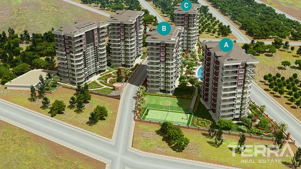 Geräumigen Apartments in der Nähe von Alanya Stadtzentrum - 4590