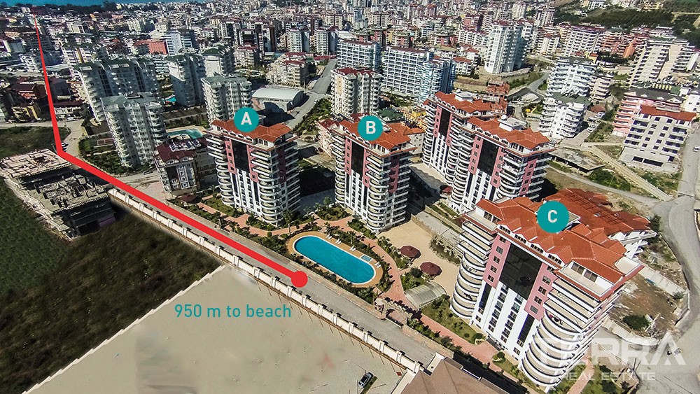 Geräumigen Apartments in der Nähe von Alanya Stadtzentrum - 4591