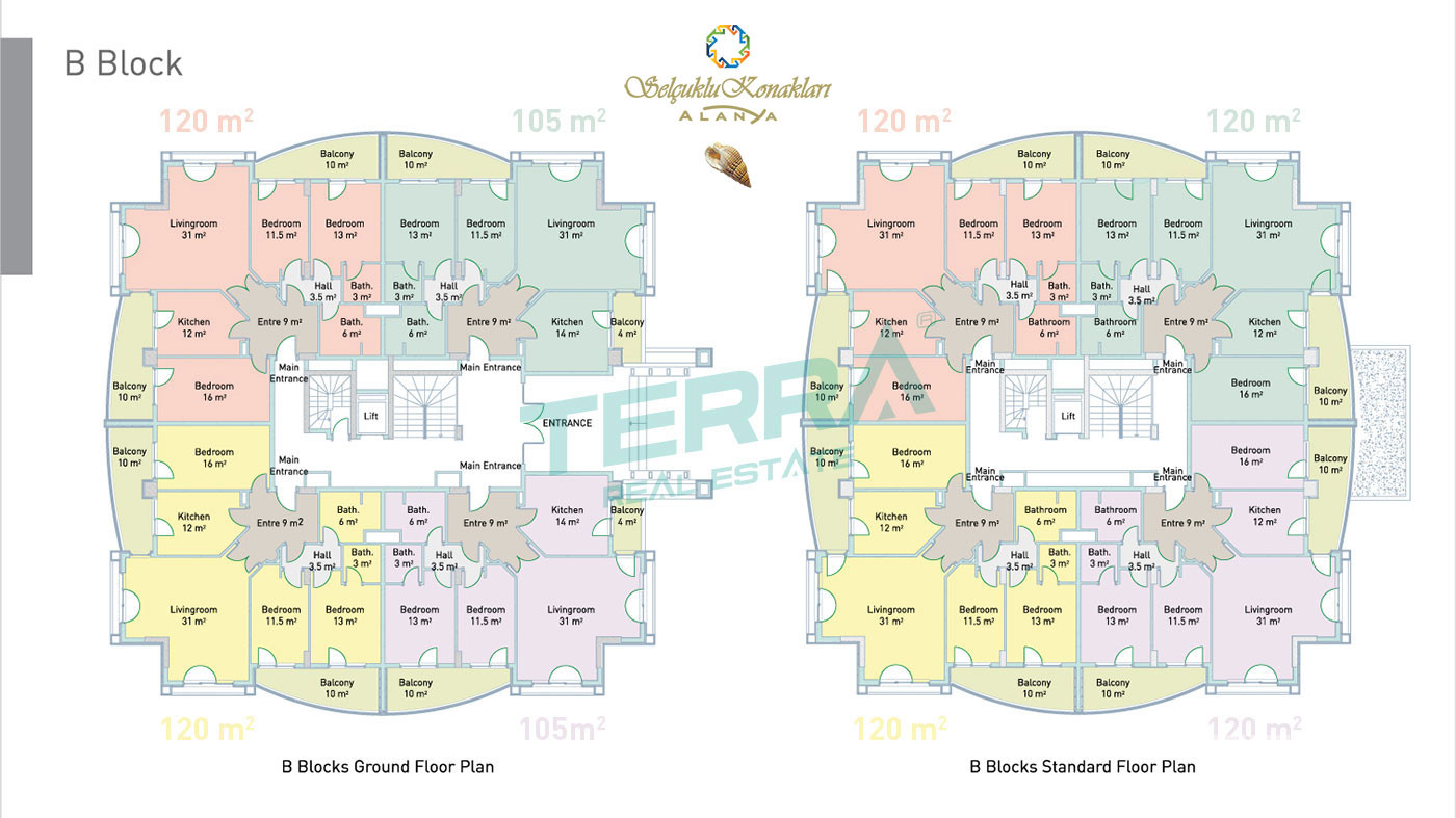 Selçuklu Residence - Central Apartments for Sale by the Sea in Alanya - 100826
