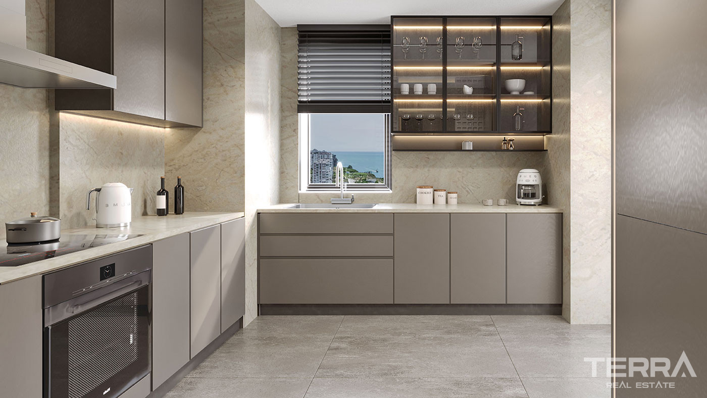 High-Status Apartments in a Unique Residence in Lara, Antalya - 99044