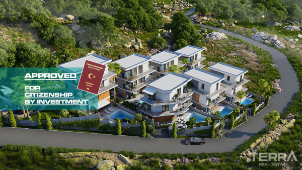 Luksusvillaer med panoramaudsigt over Middelhavet i Bektaş, Alanya