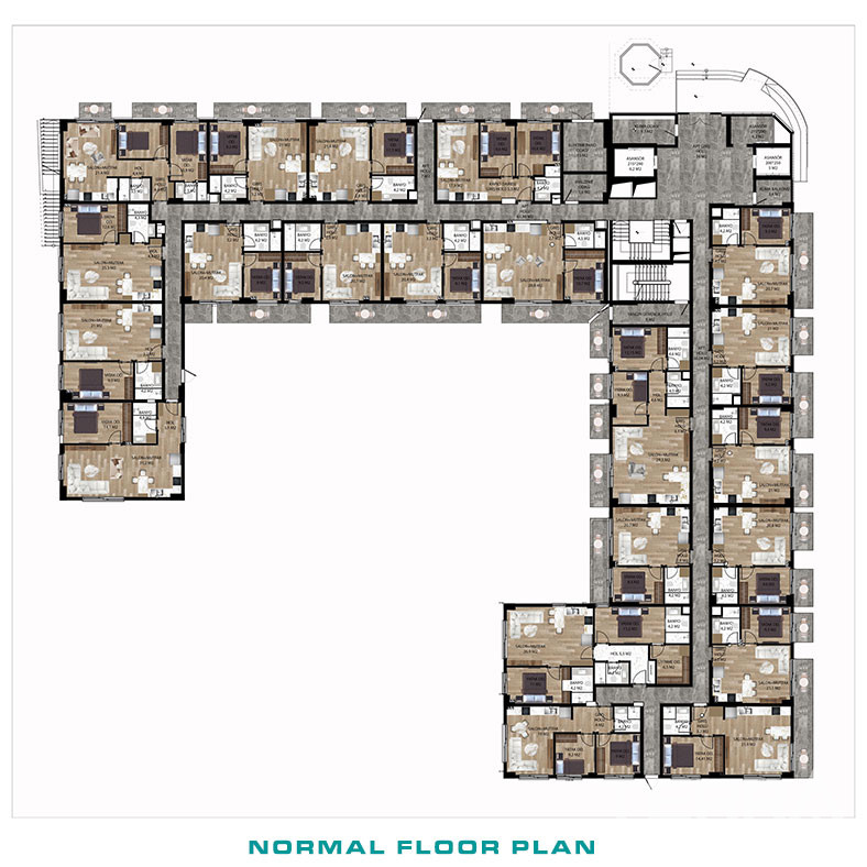 New Apartments with Luxurious Interior Features in Altıntaş, Antalya - 100996