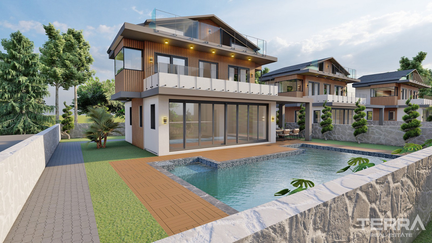Luxurious Detached Villas in Fethiye with Citizenship Opportunity - 100973