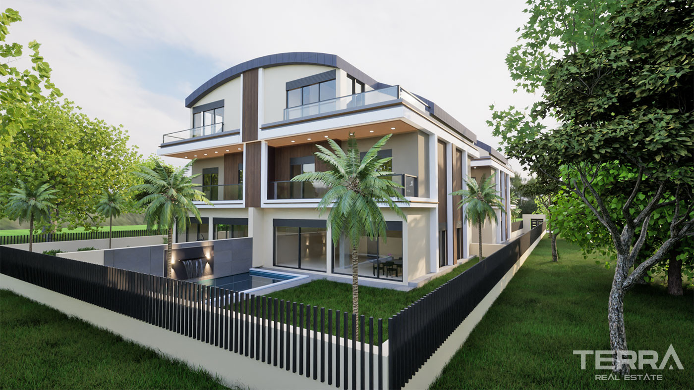 Semi-Detached Antalya Villas with Exclusive Amenities in Konyaaltı - 101084