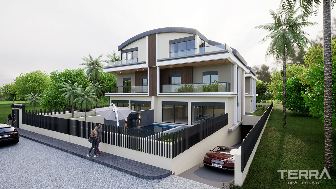Semi-Detached Antalya Villas with Exclusive Amenities in Konyaaltı - 101085