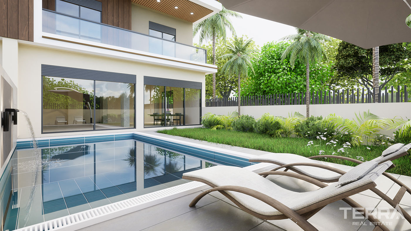 Semi-Detached Antalya Villas with Exclusive Amenities in Konyaaltı - 101088