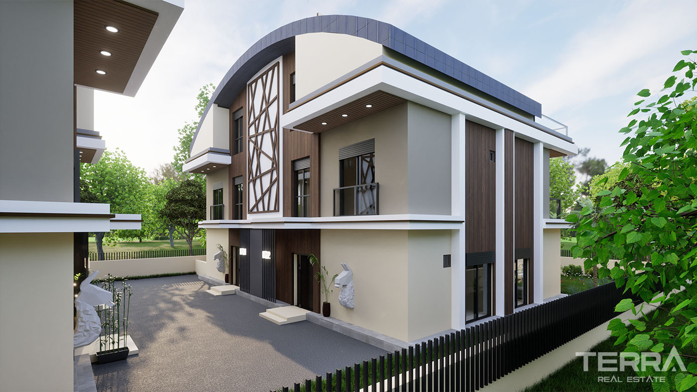 Semi-Detached Antalya Villas with Exclusive Amenities in Konyaaltı - 101089