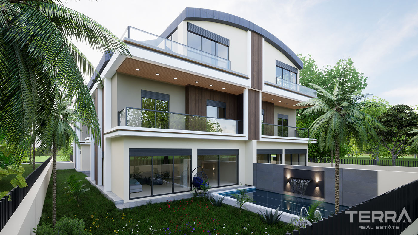 Semi-Detached Antalya Villas with Exclusive Amenities in Konyaaltı - 101090