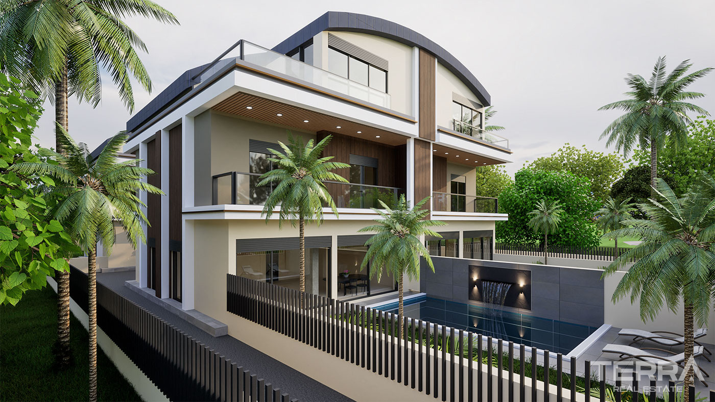 Semi-Detached Antalya Villas with Exclusive Amenities in Konyaaltı - 101091