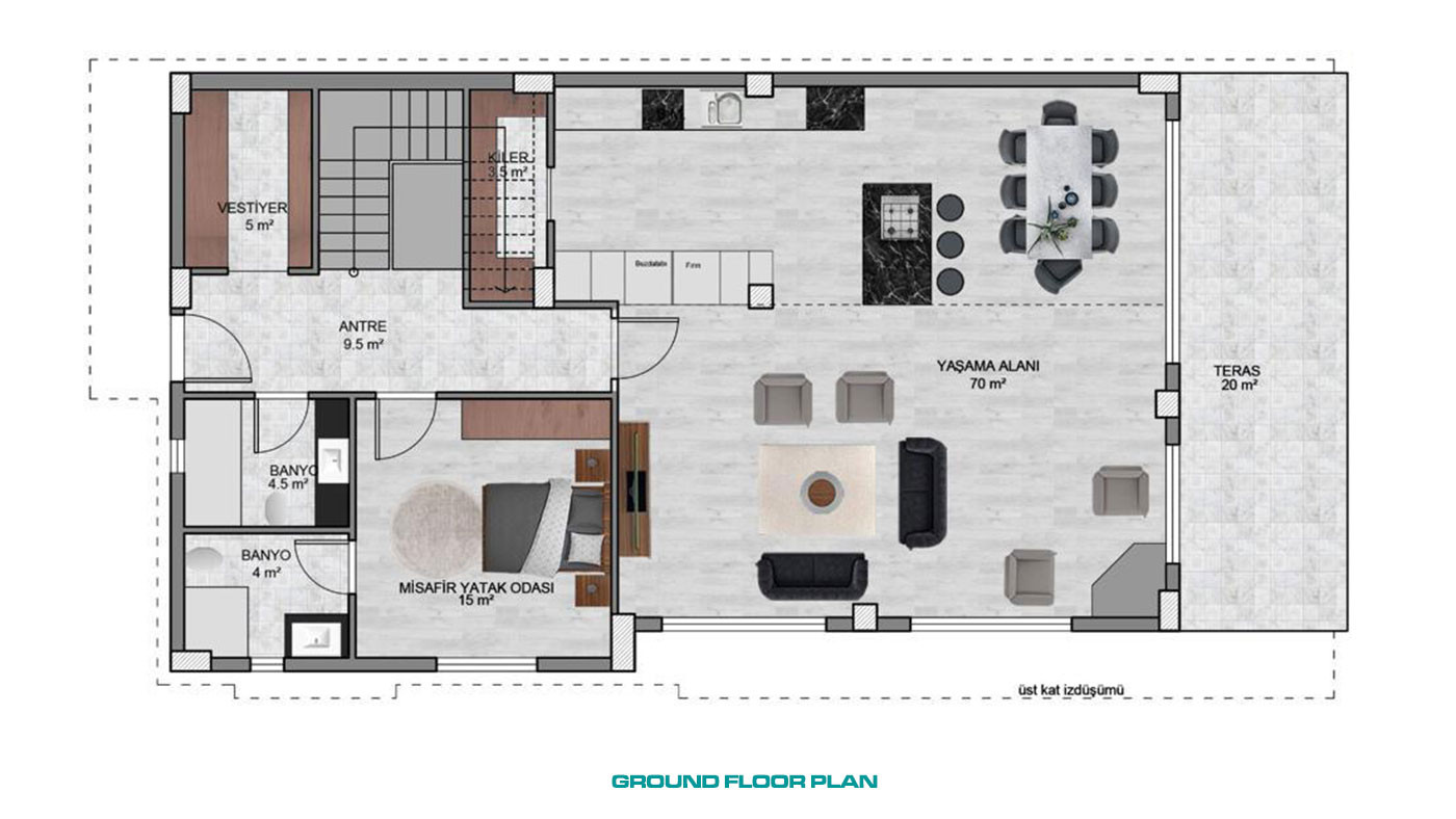 Detached Duplex Villas with Luxurious Touches in Döşemealtı, Antalya - 101124
