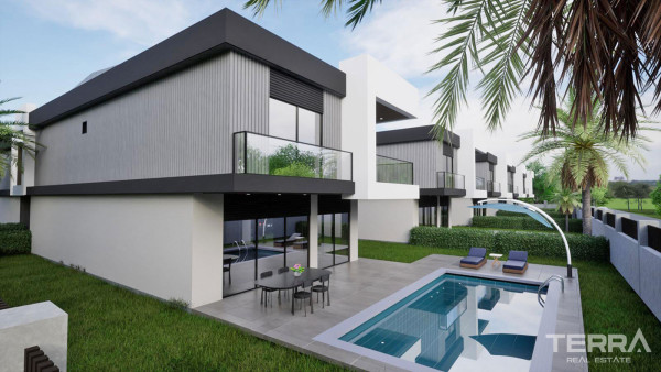 Villas détachées avec piscines privées à vendre à Döşemealtı, Antalya