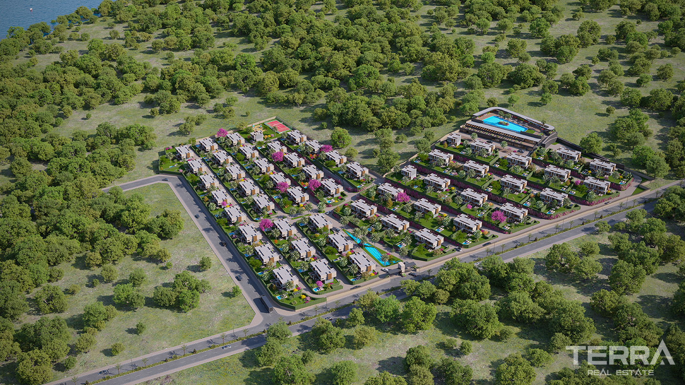 Semi-Detached Villas with Private Beach Access in Bodrum - 101175