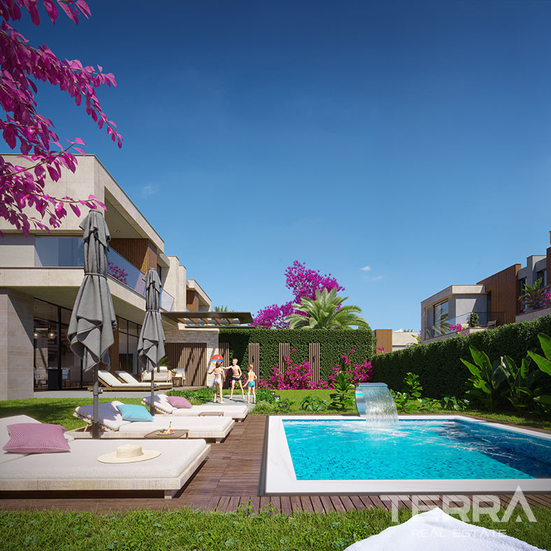 Semi-Detached Villas with Private Beach Access in Bodrum - 101182
