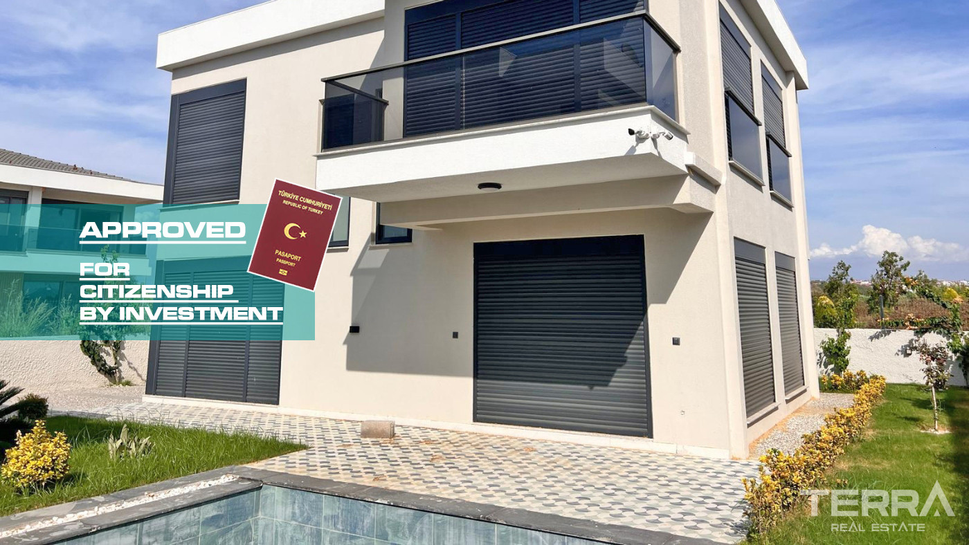 Key-Ready Villa in Evrenseki, Side – Private Pool & Parking Included