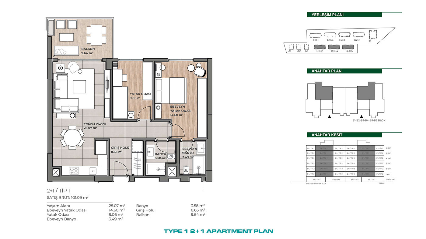 Apartments in a Family-Oriented Residence in Küçükçemece, İstanbul - 101586