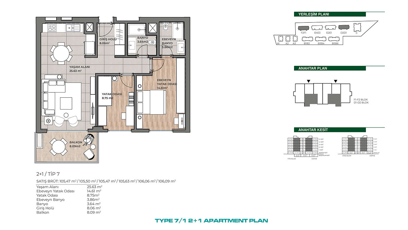 Apartments in a Family-Oriented Residence in Küçükçemece, İstanbul - 101592