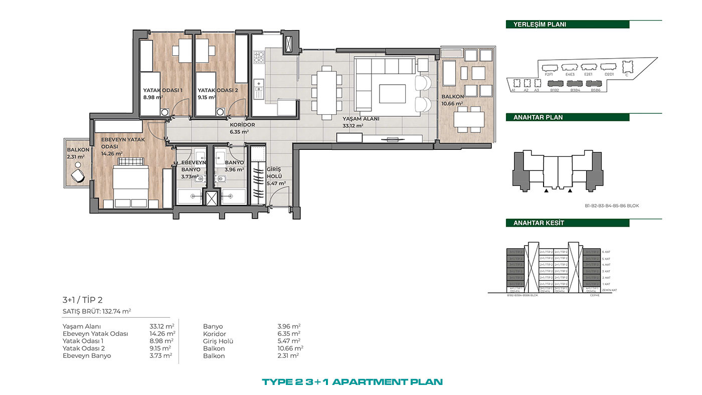 Apartments in a Family-Oriented Residence in Küçükçemece, İstanbul - 101594