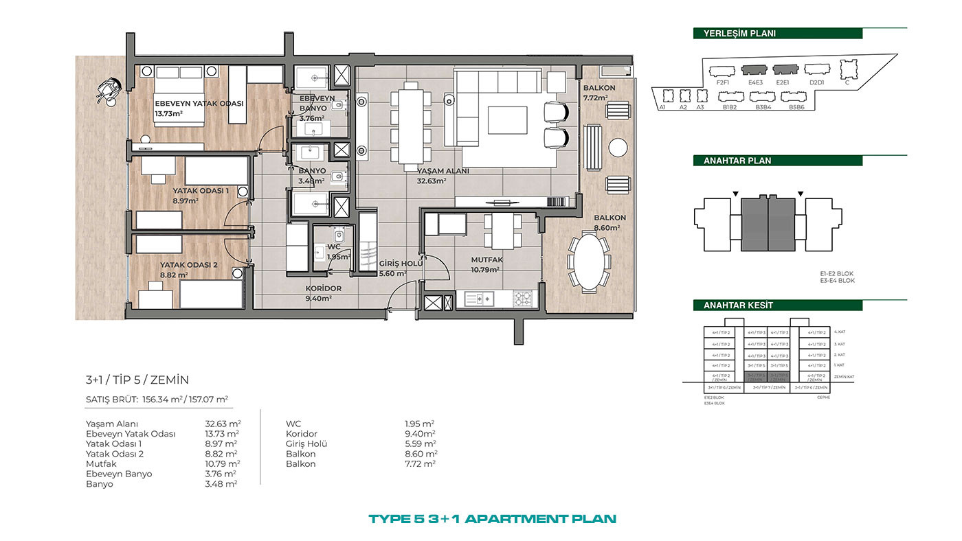 Apartments in a Family-Oriented Residence in Küçükçemece, İstanbul - 101601
