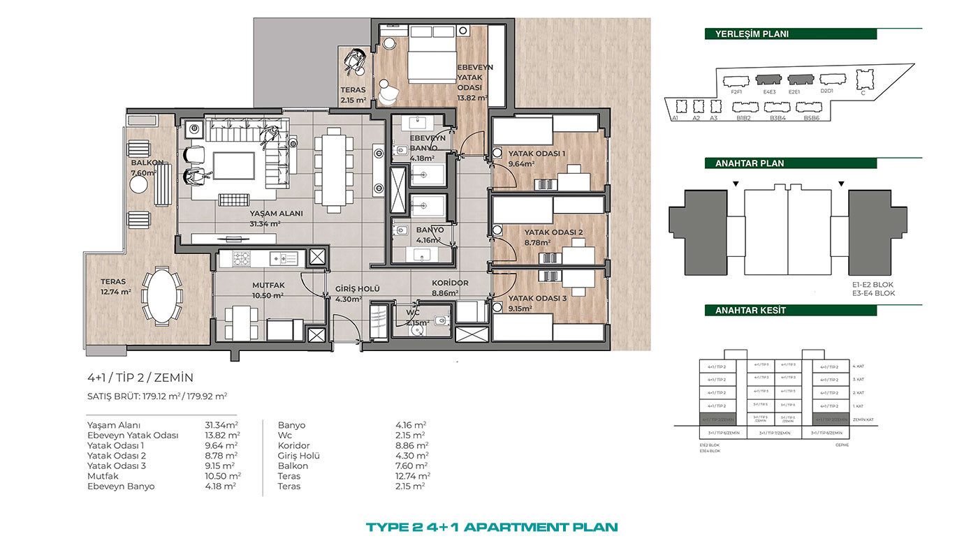 Apartments in a Family-Oriented Residence in Küçükçemece, İstanbul - 101606