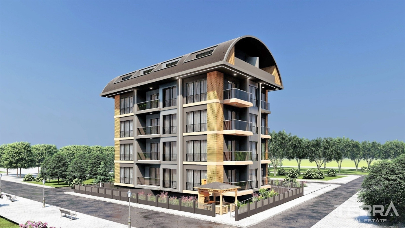 Central Apartments with Shared Pool and Modern Amenities in Alanya - 101554
