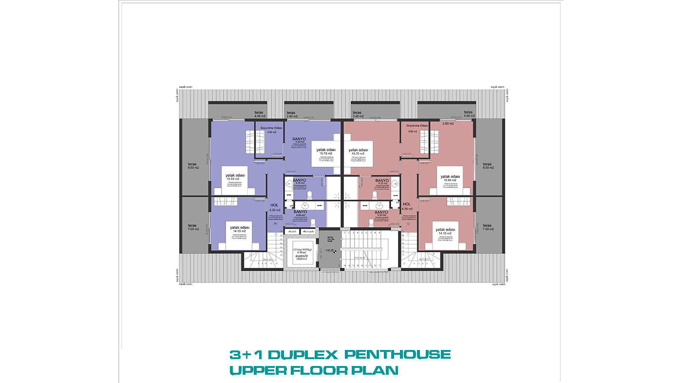 Central Apartments with Shared Pool and Modern Amenities in Alanya - 101609