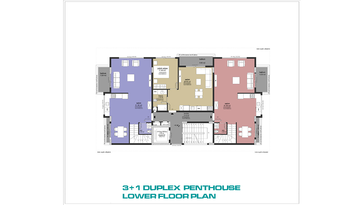 Central Apartments with Shared Pool and Modern Amenities in Alanya - 101608