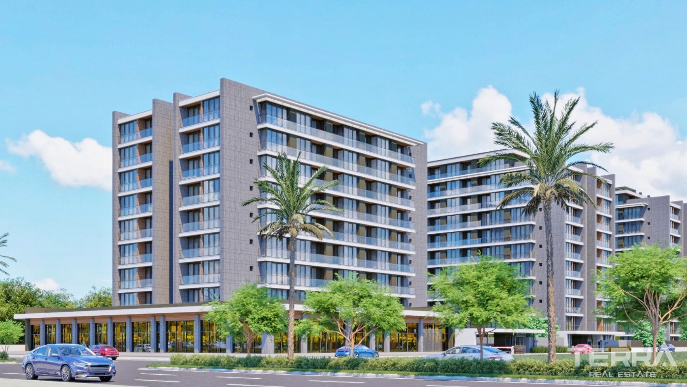New Apartments in a Complex with Indoor Car Park in Altıntaş, Antalya - 101619