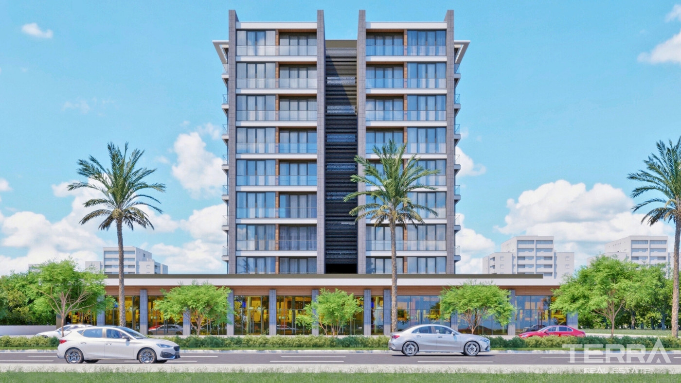 New Apartments in a Complex with Indoor Car Park in Altıntaş, Antalya - 101620