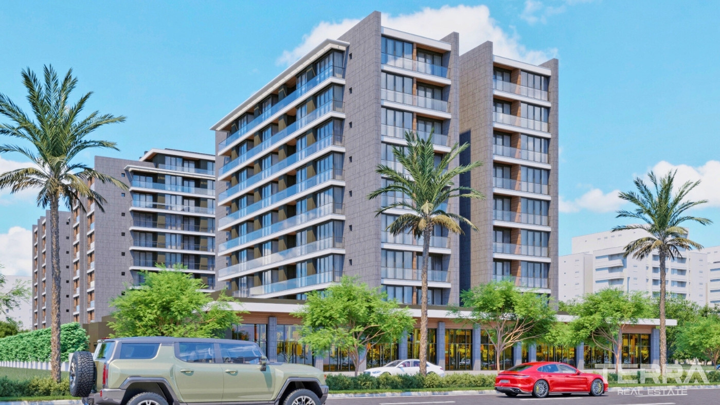 New Apartments in a Complex with Indoor Car Park in Altıntaş, Antalya - 101621