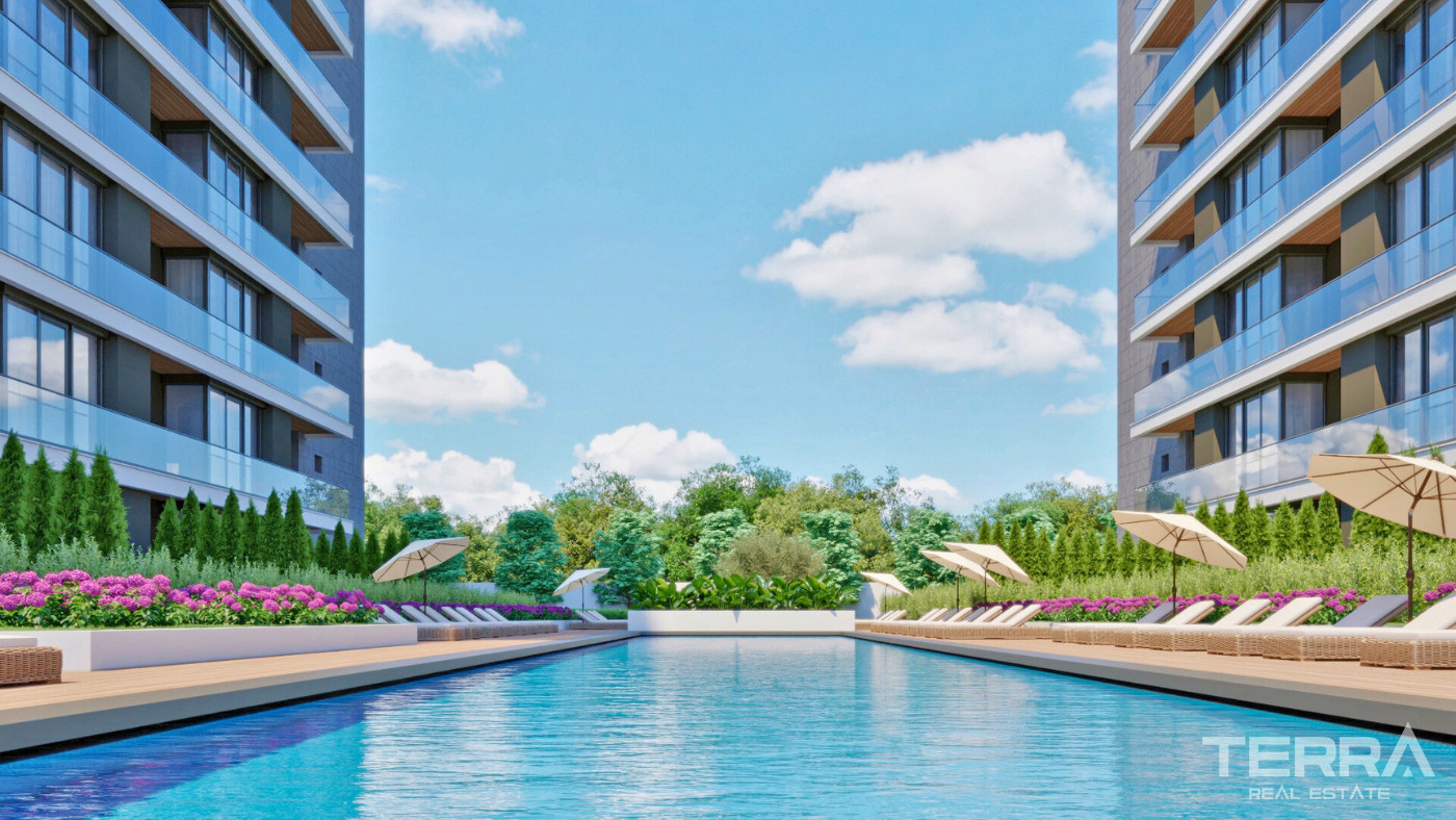 New Apartments in a Complex with Indoor Car Park in Altıntaş, Antalya - 101632