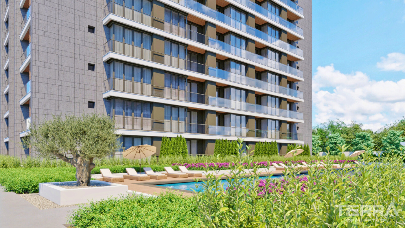New Apartments in a Complex with Indoor Car Park in Altıntaş, Antalya - 101633