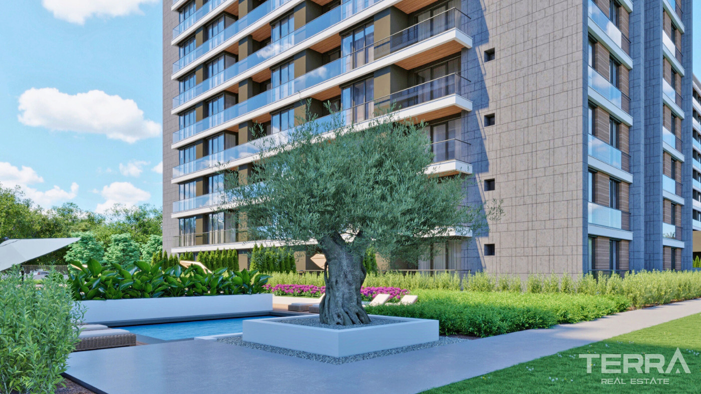 New Apartments in a Complex with Indoor Car Park in Altıntaş, Antalya - 101634