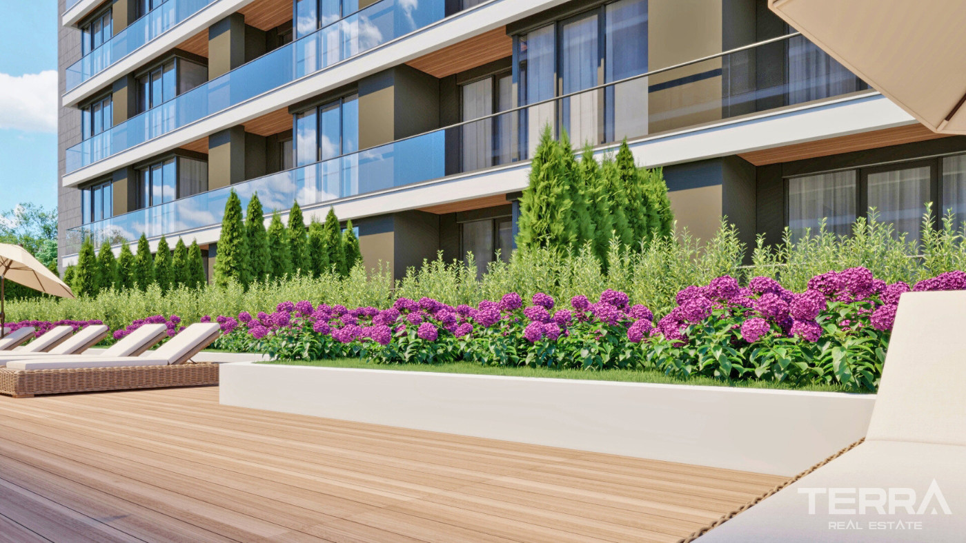 New Apartments in a Complex with Indoor Car Park in Altıntaş, Antalya - 101635