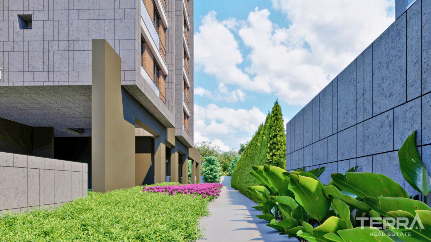 New Apartments in a Complex with Indoor Car Park in Altıntaş, Antalya - 101636