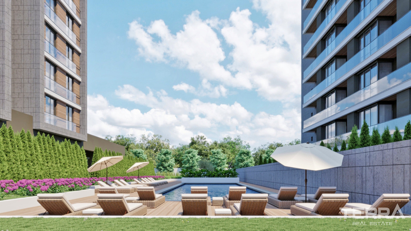 New Apartments in a Complex with Indoor Car Park in Altıntaş, Antalya - 101637
