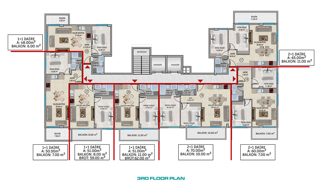 Contemporary Comfort with New Alanya Apartments Near Cleopatra Beach - 102125