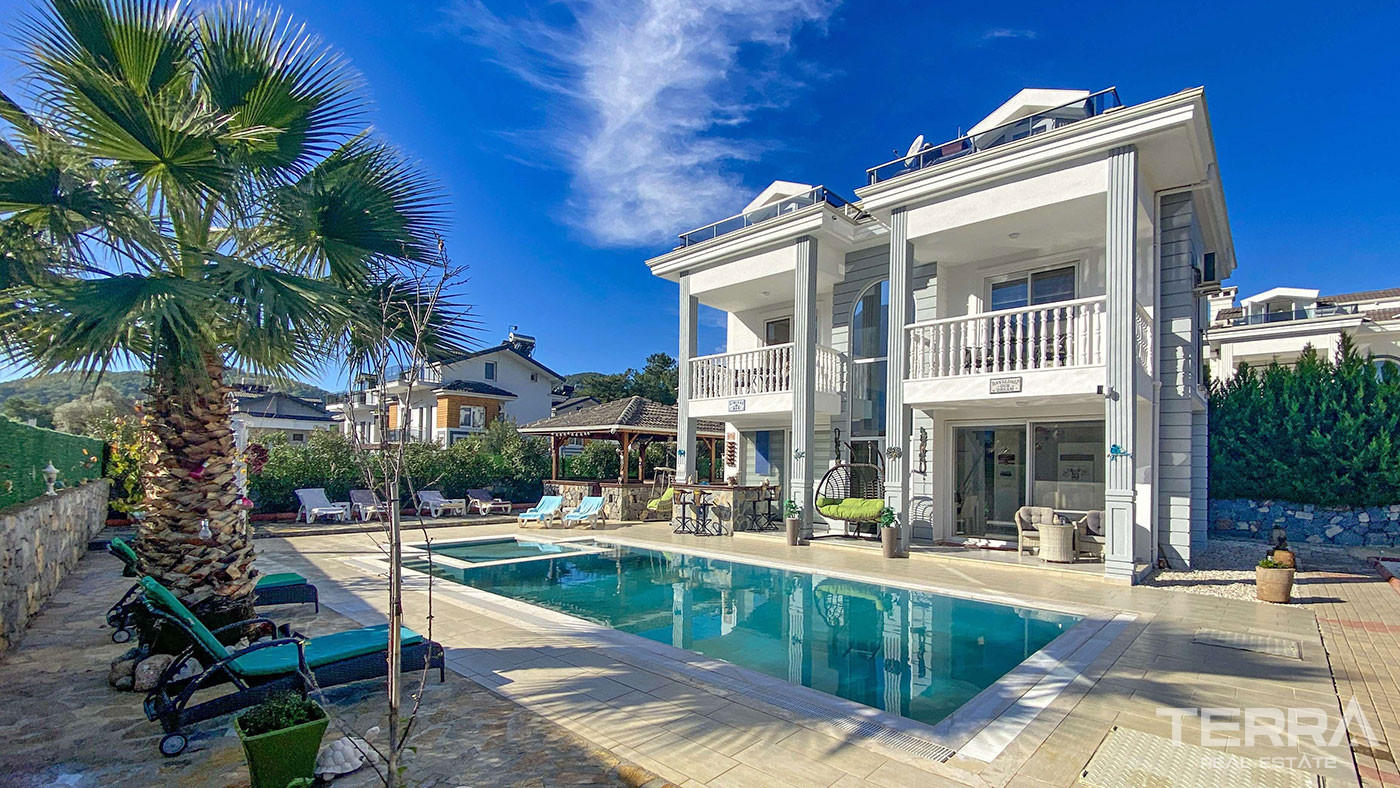 Furnished Villa with Mountain Views and a Pool in Hisarönü, Fethiye